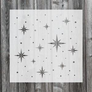 Pochoir étoiles pour la peinture : modèle réutilisable en mylar 019