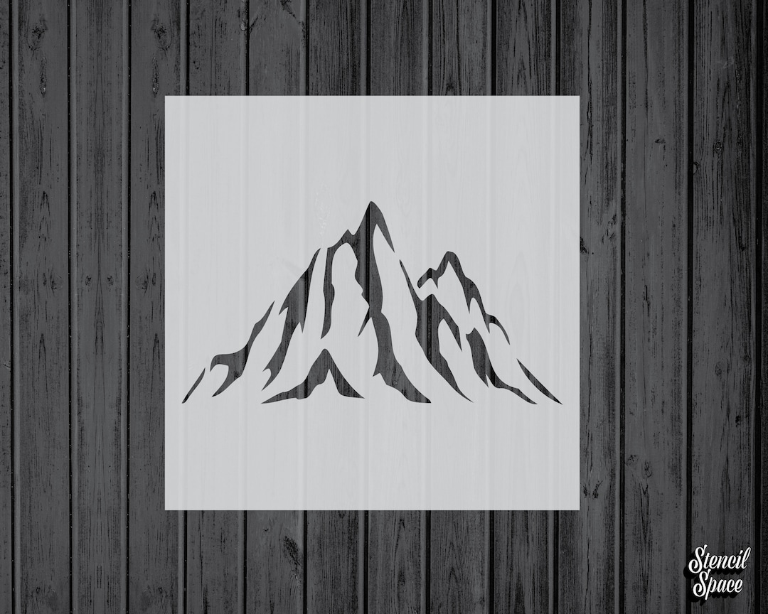 Mountains Stencil Mylar Assorted Sizes Craft Stencil for Painting