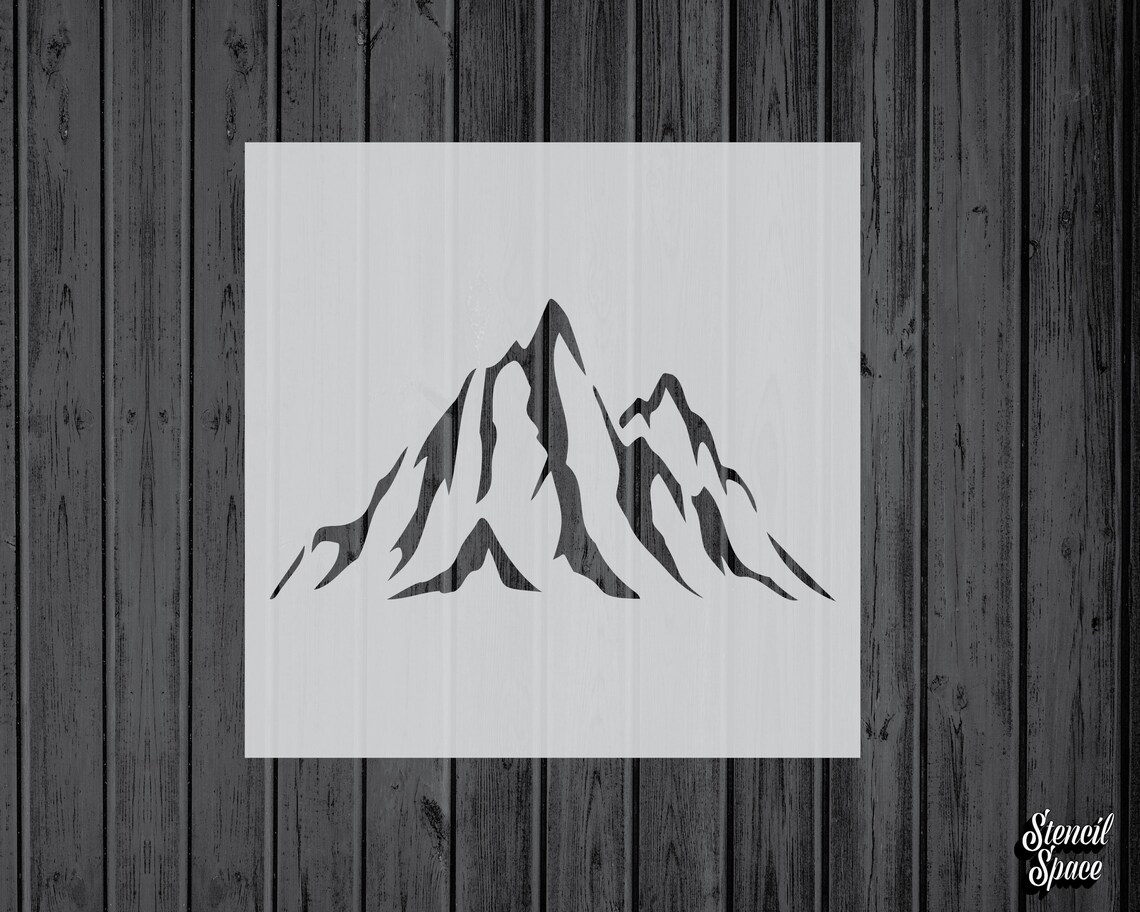 Mountains Stencil Mylar Assorted Sizes Craft Stencil - Etsy