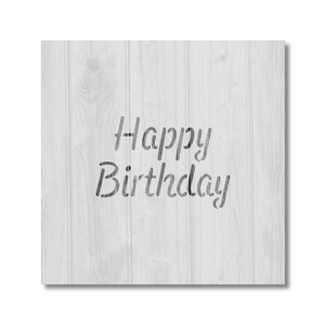 Happy Birthday Cookie Stencil, Reusable Baking Stencil, 897