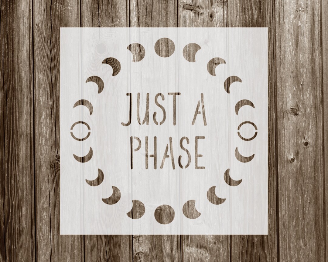 Moon Phase Stencil, Reusable Stencil for Painting, 961 - Etsy