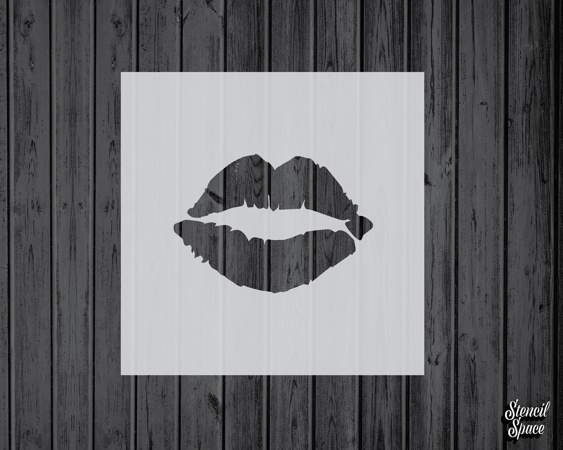 Kiss Stencilmylarassorted Sizescraftstencil for Etsy