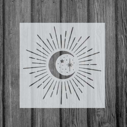 Moon Phase Stencilstencilsstencils for Paintingart Etsy