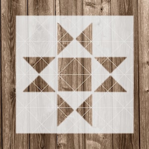 Barn Quilt Stencil, Reusable Stencil For Painting, 2058