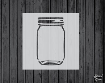 Mason Jar Stencil | Etsy