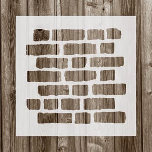 Bricks Pattern Stencil, Reusable Stencil For Painting, 1026