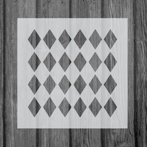 Diamonds Pattern Stencil, Reusable Stencil For Painting, 658