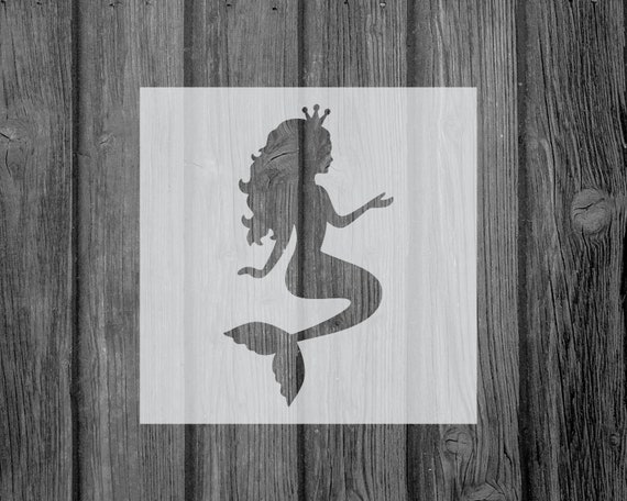 Mermaid Stencil-mylar-assorted Sizes-craft-stencils for