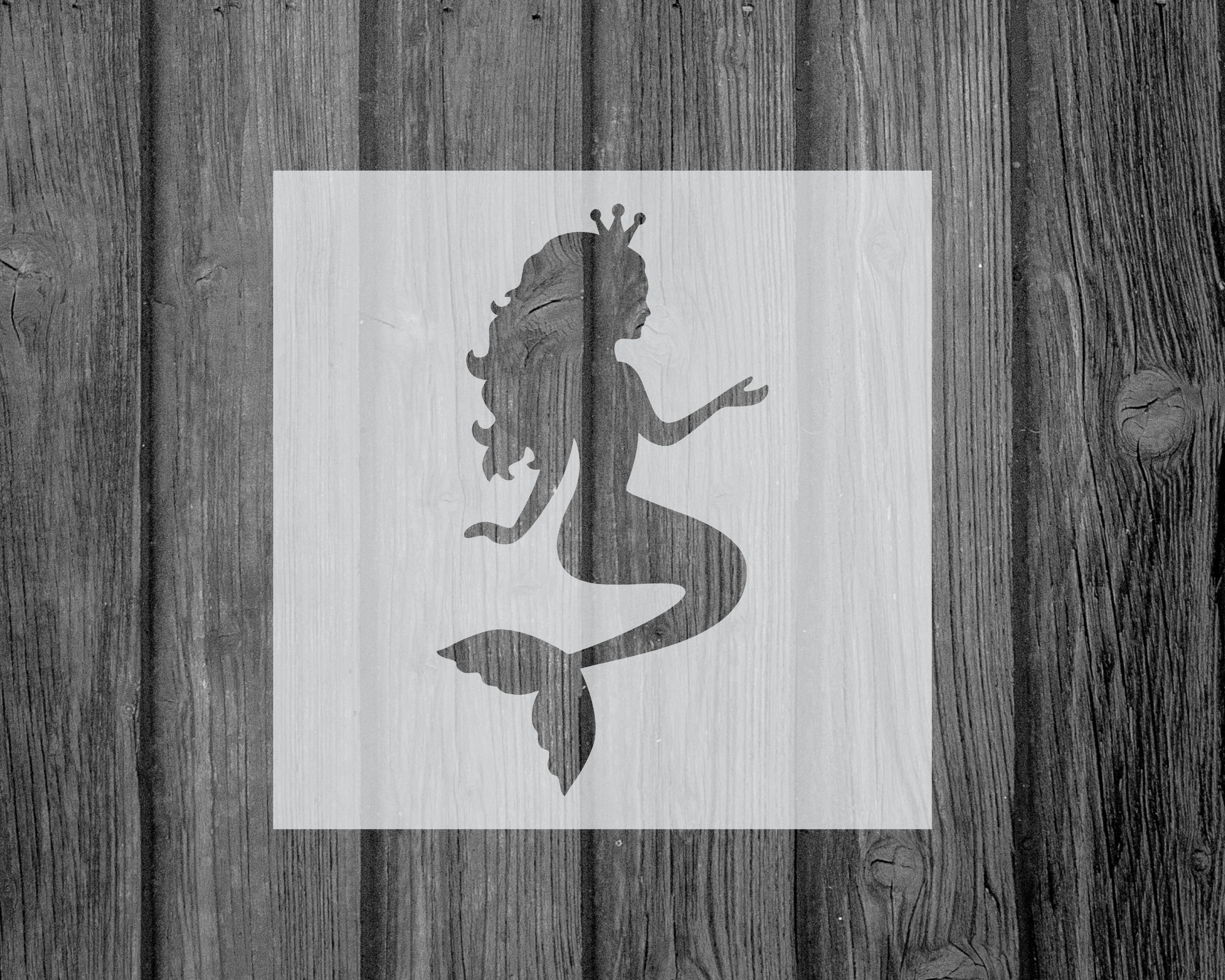 Mermaid Stencilmylarassorted Sizescraftstencils for Etsy