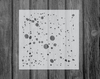 Splatter Stencil, Reusable Stencil For Painting, 805