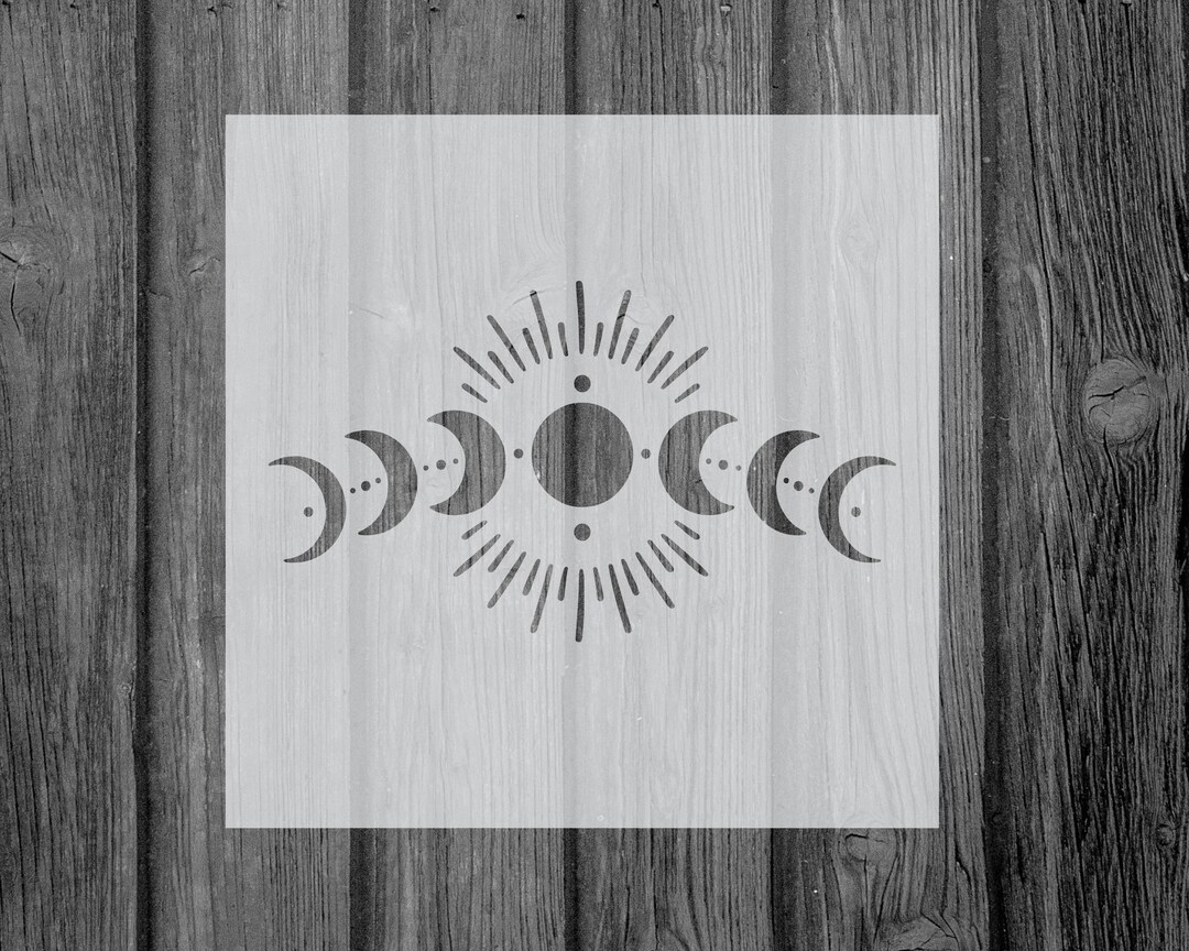 Moon Phase Stencil, Reusable Mylar Craft Stencil for Painting, 706 - Etsy