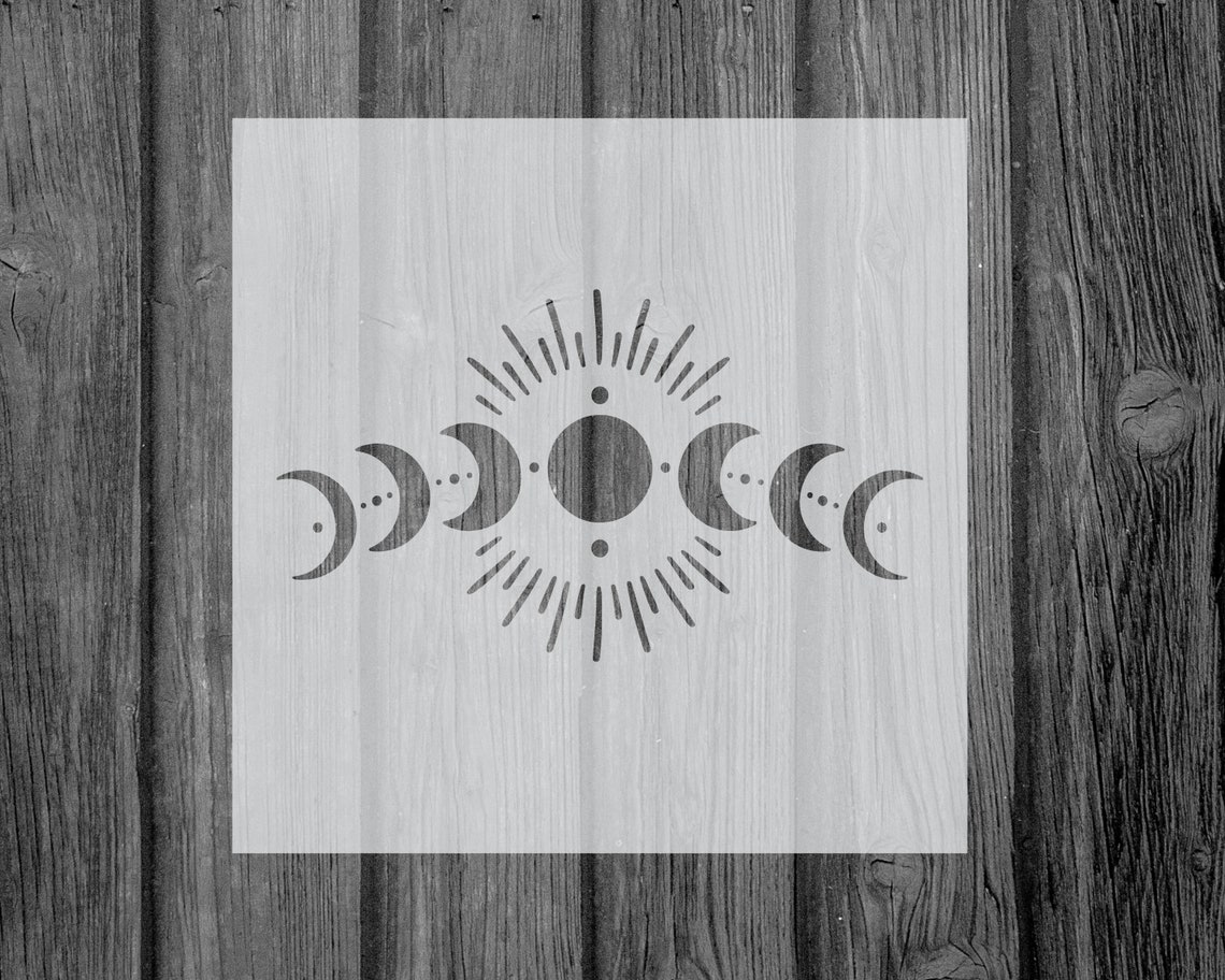 Moon Phase Stencil-stencils-stencils for Painting-art - Etsy