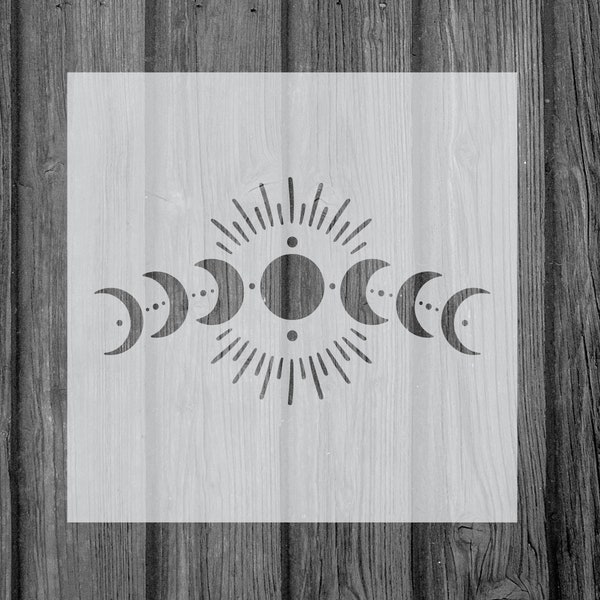 Moon Stencil Etsy
