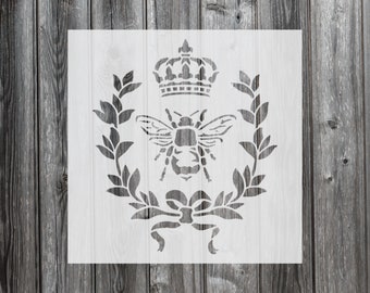 Royal Bee Stencil, Reusable Stencil For Painting, 605