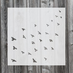 Birds Stencil, Reusable Stencil For Painting, 077