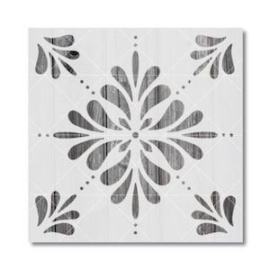 Tile Stencil - Reusable Mylar Template | Painting Crafts | Walls, Floors, Furniture | 10 Mil | 1015