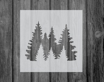 Trees Stencil, Reusable Mylar Craft Stencil For Painting, 726