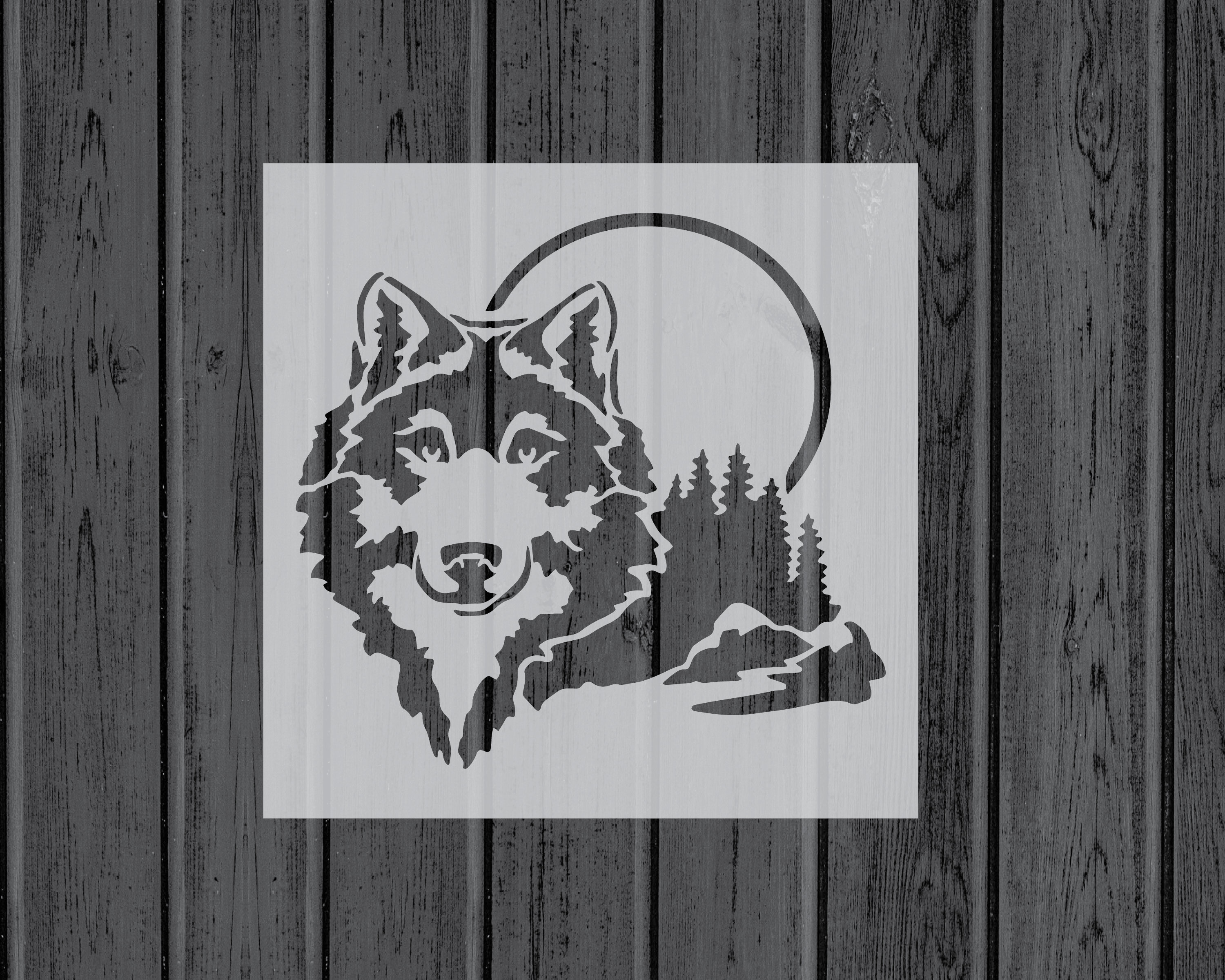 Wolf Stencil, Reusable Mylar Craft Stencil for Painting, 356 - Etsy