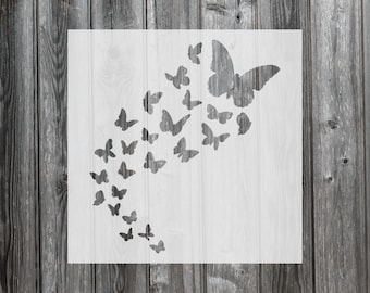 Butterflies Stencil, Reusable Stencil For Painting, 414
