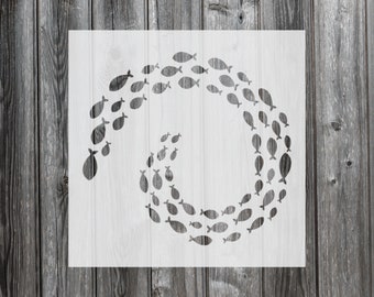 Fish Stencil, Reusable Stencil For Painting, 443