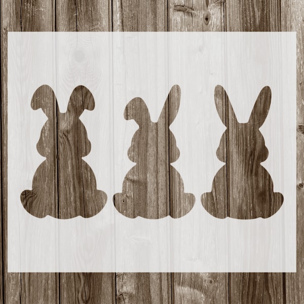 Bunnies Stencil, Reusable Stencil For Painting, 994