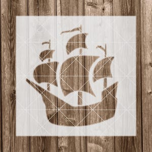 Ship Stencil, Reusable Stencil For Painting, 2161