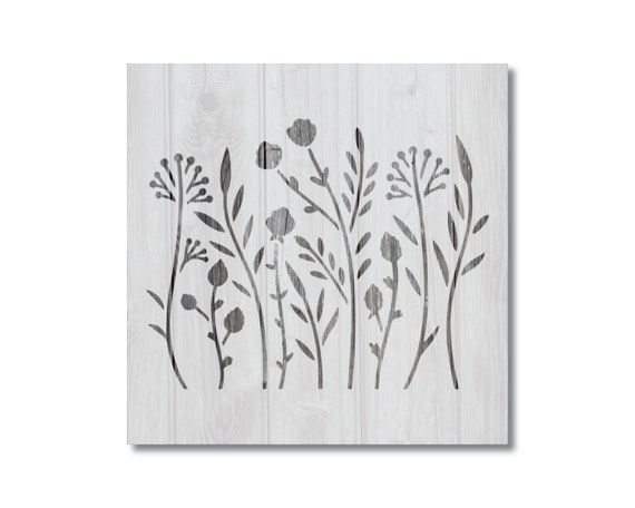 Reusable Wild Flowers Stencil, Flower Stencils for Painting, Mothers Day  Stencils, Reusable Floral Stencils, Flower Stencil for Wood Signs 
