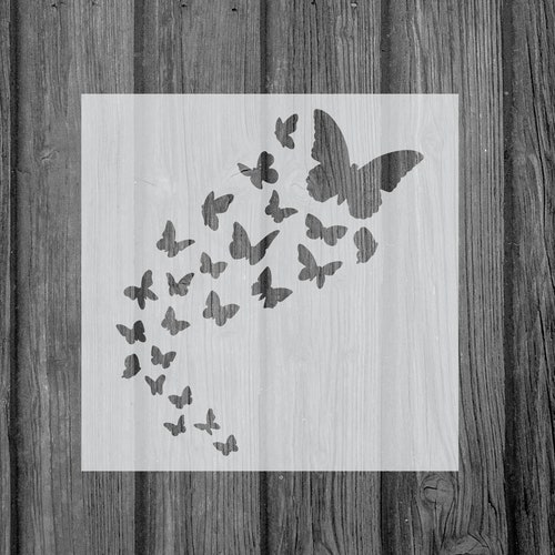 Butterfly Stencil Reusable Butterfly Stencil Art Stencil Etsy
