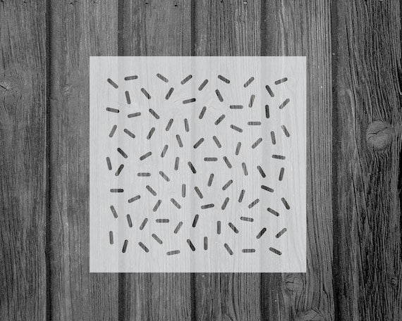 Sprinkles Stencil, Reusable Stencil For Painting, 497
