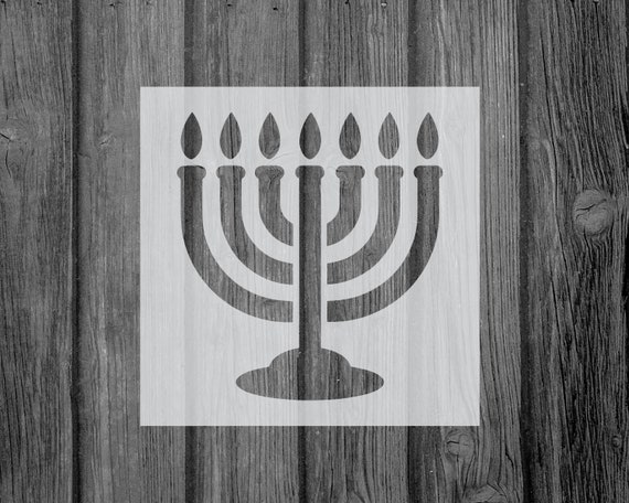 Menorah Stencil-mylar-assorted Sizes-craft-stencils for - Etsy