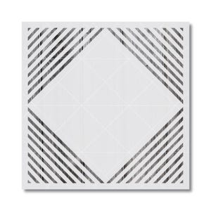 Tile Stencil - Reusable Mylar Template | Painting Crafts | Walls, Floors, Furniture | 10 Mil | 1012
