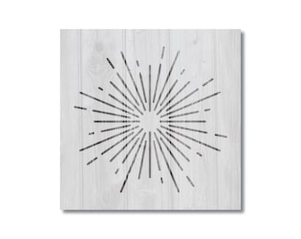 Sun Burst Stencil, Reusable Stencil For Painting, 869