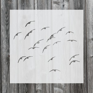 Birds Stencil, Reusable Stencil For Painting, 785