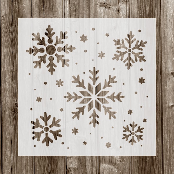 Snowflakes Stencil, Reusable Stencil For Painting, 921