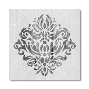 Damask Stencil - Reusable Mylar Template 2460