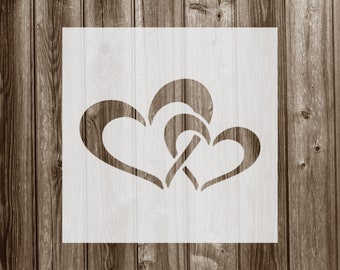 Face Painting Stencil Reusable Washable Cascade Of Hearts Mylar 2.5 In X 1.75 | Australia - Foto 10