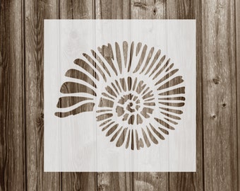Seashell Stencil, Reusable Stencil For Painting, 960