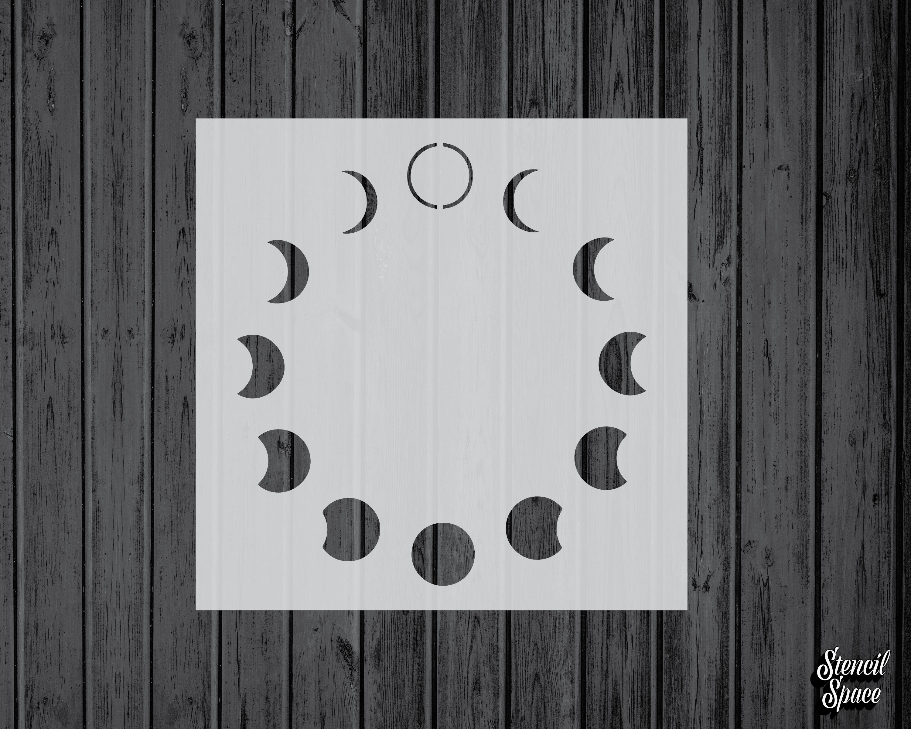 Moon Phases Stencil-Mylar-Assorted Sizes-Craft-Stencils for - Etsy