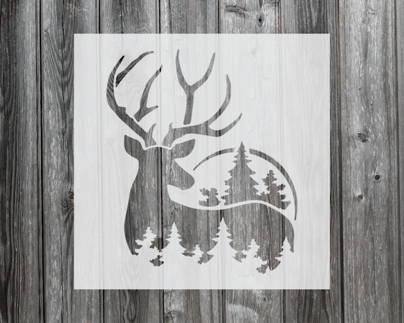 Deer Stencil, Reusable Stencil For Painting, 944