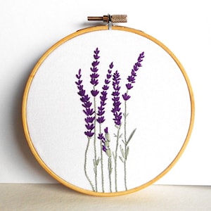 Embroidery Kit For Beginners - Classic Lavender