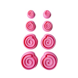 Circular Swirl Cutters - Clay Cutter For Polymer Clay, Clay Cutter, Clay Earring Cutters, The Clayful Co