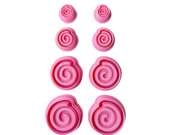 Circular Swirl Cutters - Clay Cutter For Polymer Clay, Clay Cutter, Clay Earring Cutters, The Clayful Co