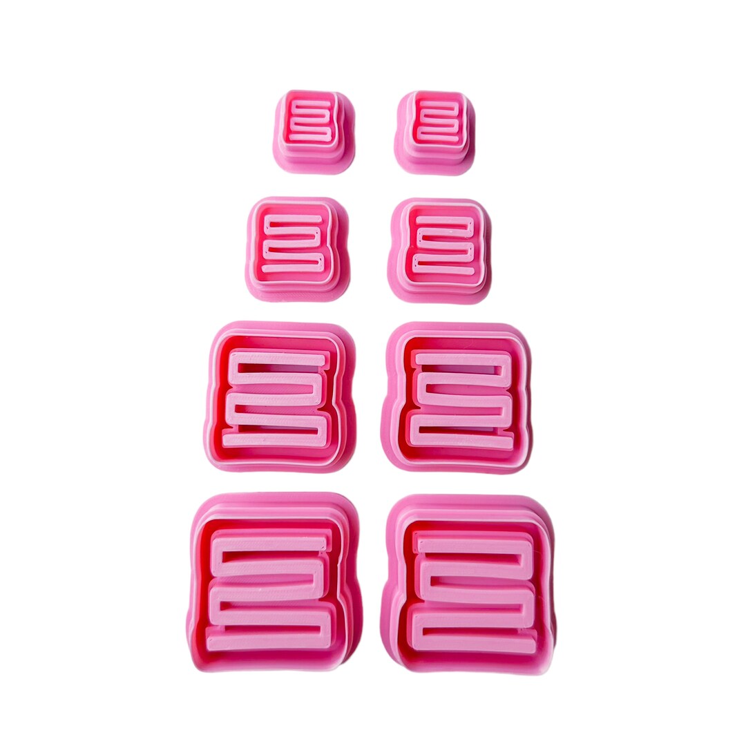 Zigzag Swirl Cutters - Clay Cutter for Polymer Clay, Clay Cutter, Clay ...