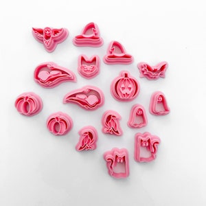 Halloween Cutter Pack - Clay Cutter For Polymer Clay, Polymer Clay Cutter, Clay Earring Cutters, The Clayful Co,