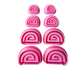Semi Swirl Cutters - Clay Cutter For Polymer Clay, Clay Cutter, Clay Earring Cutters, The Clayful Co