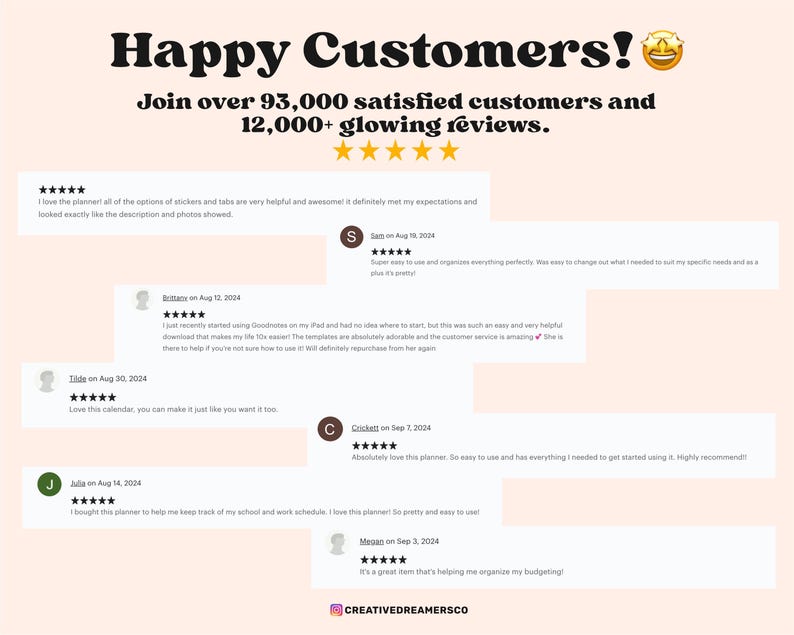 Digital Planner iPad & Android, Whole Shop Bundle, Goodnotes Planner