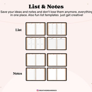 Digital Life Planner Goodnotes, Goal Planner, Vision Board, Digital Stickers, Boho Undated iPad Planner 2026, Digital Journal Template image 9