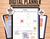 Digital Planner Goodnotes, Adhd Planner, Weekly Monthly Planner, Goodnotes Stickers iPad, Digital Journal pdf, Undated Goodnotes Template