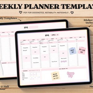 Weekly Planner Goodnotes Template, Undated, Digital Planner Pdf, Cute Planner, Notability, Noteshelf, Digital Journal Ipad, Templates Pdf - Etsy Weekly Planner Goodnotes Template, Undated, Digital Planner Pdf, Cute Planner, Notability, Noteshelf, Digital Journal Ipad, Templates Pdf - Etsy