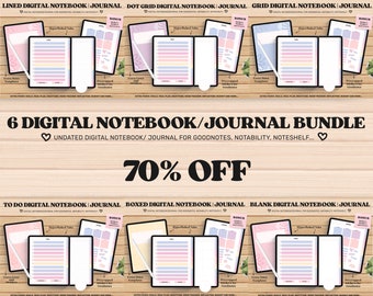 Digital Notebook Goodnotes, Digital Journal, Notability, Digital Notes, Goodnotes Cover Templates, Digital Template pdf, Digital Stickers